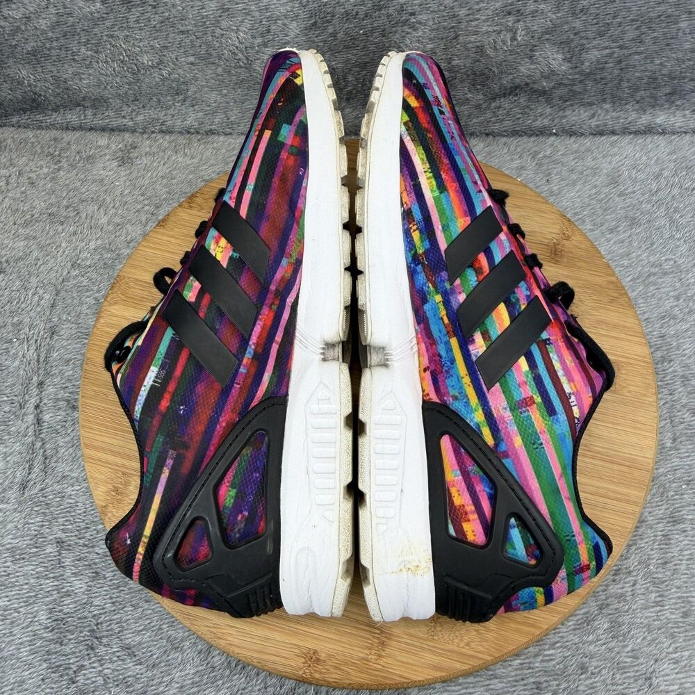Adidas ZX Flux Shoes Mens Size 11 Multicolor Striped Running Sneakers S76504 - Picture 7 of 11